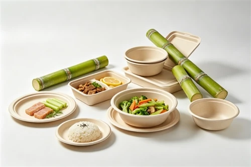 Pecynnu Bagasse: Atebion Ffibr Sugarcane Cynaliadwy Ar gyfer Brandiau Eco-Gyf...